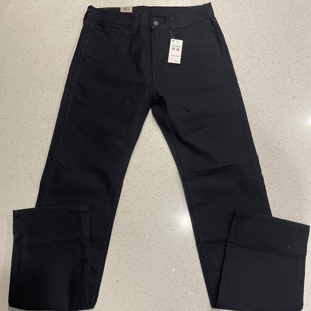 Levi's Men's The Workwear Utility Fit Straight Leg Stretch Black Jeans 32x36 NWT